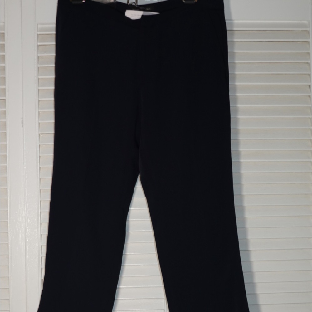 Banana Republic Black Straight-Leg Dress Pants